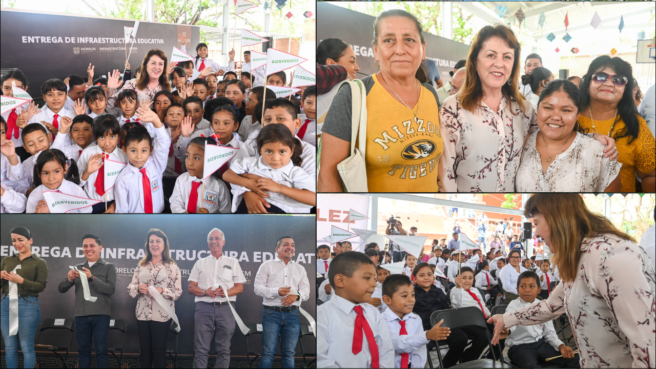 Entrega Gobierno de Morelos infraestructura educativa en Jojutla