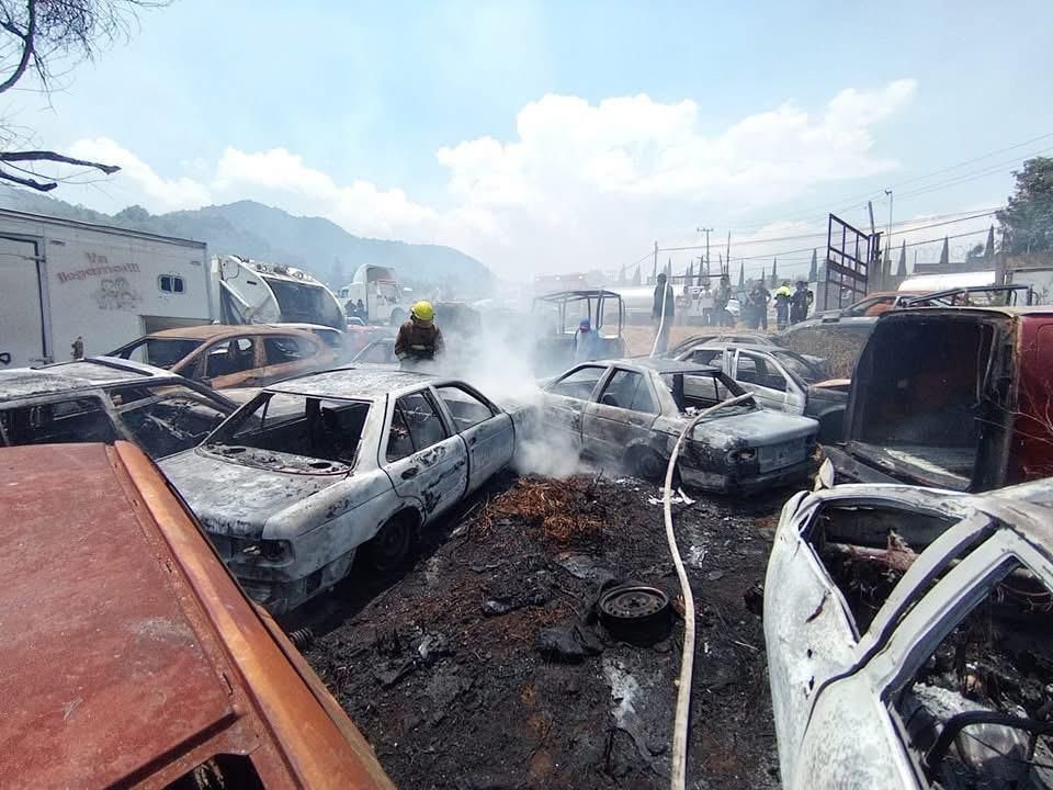 Saldo final de incendio en corralón de Huitzilac