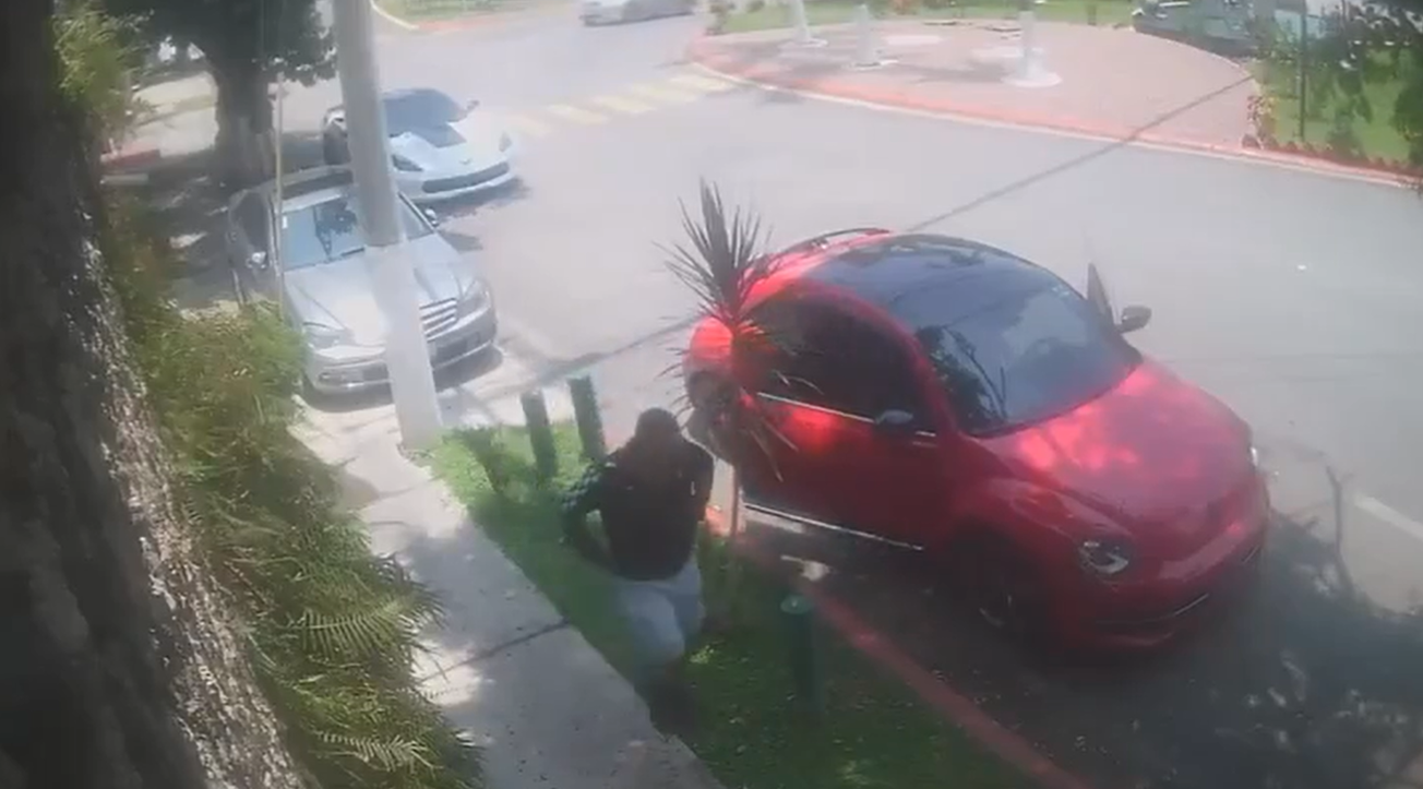 Momento exacto del ataque en Burgos Temixco