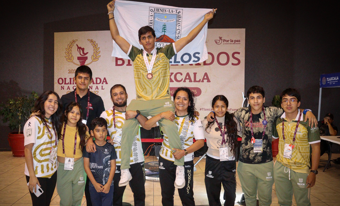 Johan García gana bronce en luchas asociadas en Olimpiada Conade 2025