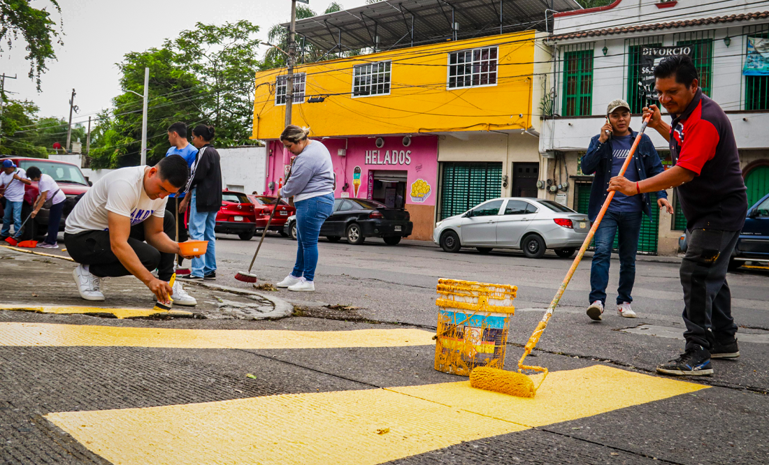 Embellecen Parque San Miguel con jornada de limpieza en Cuernavaca