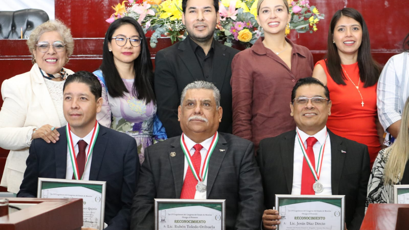 Reconoce Congreso de Morelos a juristas con Premio Estatal Soto y Gama