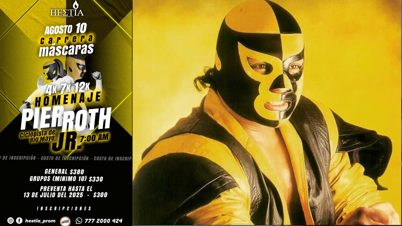 ¡Homenaje a Pierroth Jr.! Tendrá Cuernavaca carrera de máscaras