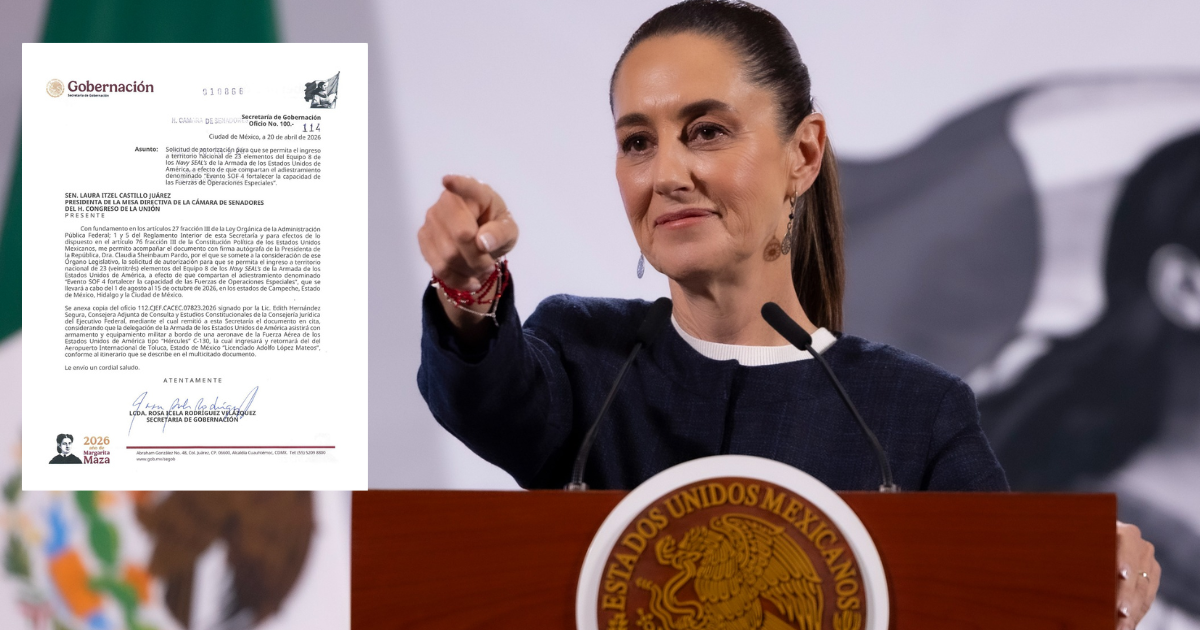 Sheinbaum solicita al Senado autorización para ingreso de tropas extranjeras a México