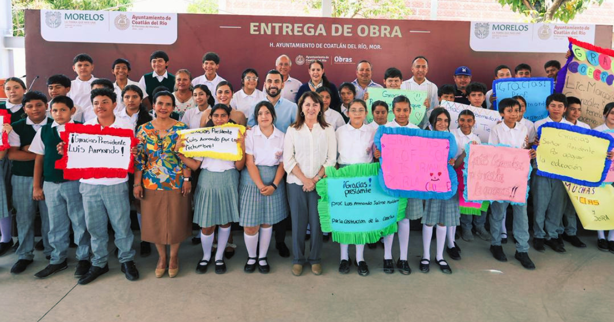 Reafirma Margarita González Saravia apoyo a la educación en Coatlán del Río