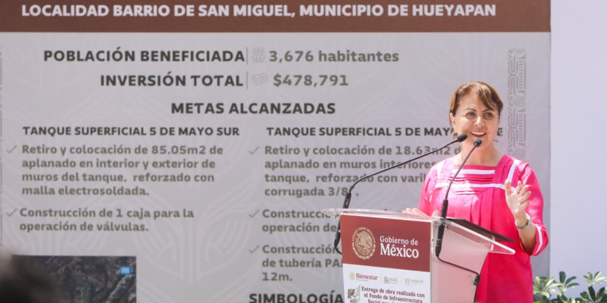 Consolida gobierno de Morelos acceso al agua potable en Hueyapan