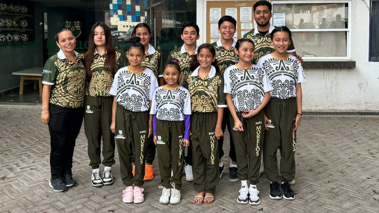 Niños morelenses destacan en Campeonato Nacional de Gimnasia de Trampolín