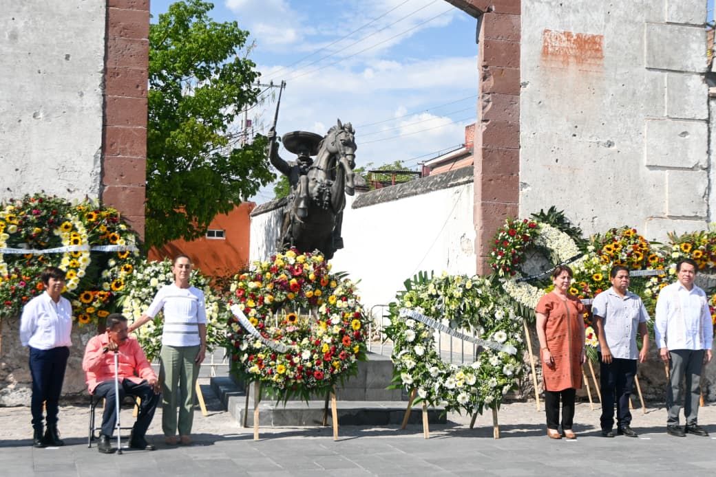 Honran Gobiernos de Morelos y México memoria de Emiliano Zapata