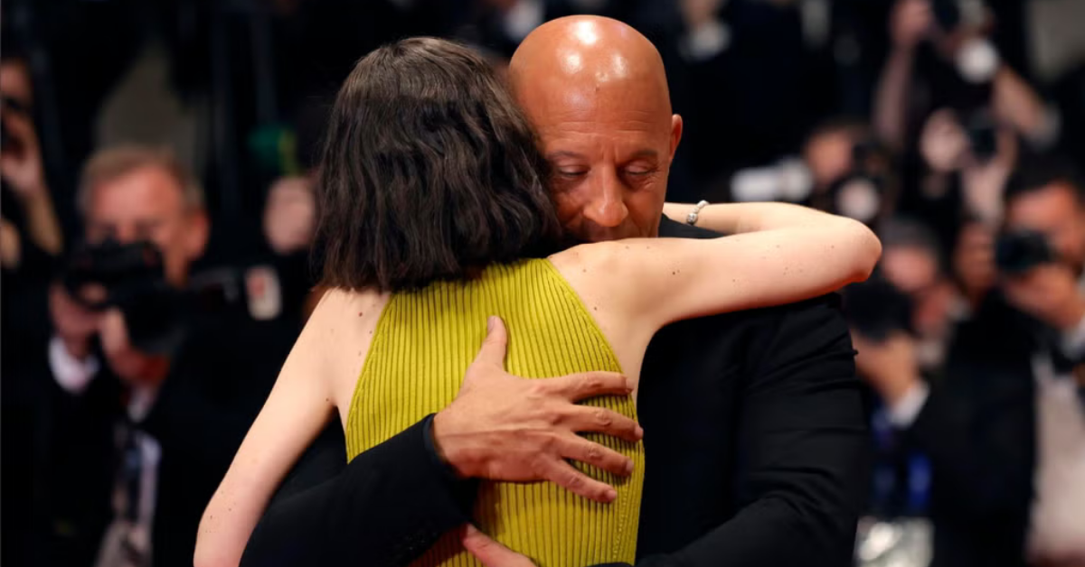 Vin Diesel rompe en llanto al abrazar a la hija de Paul Walker en Cannes