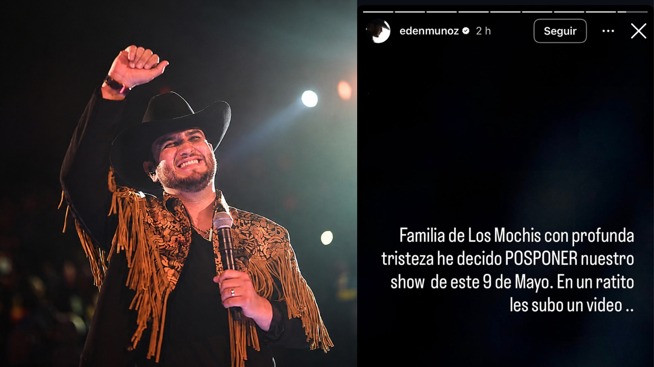Edén Muñoz cancela concierto en los Mochis