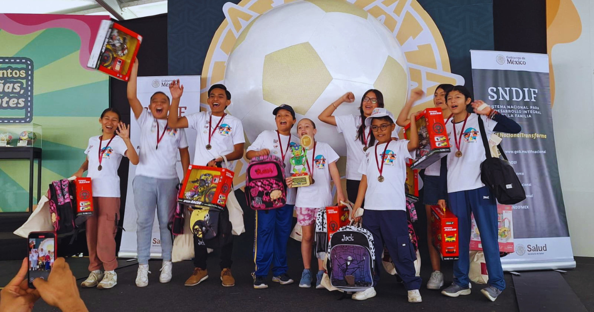 Campeones nacionales: niñez zapatense destaca en mundialito
