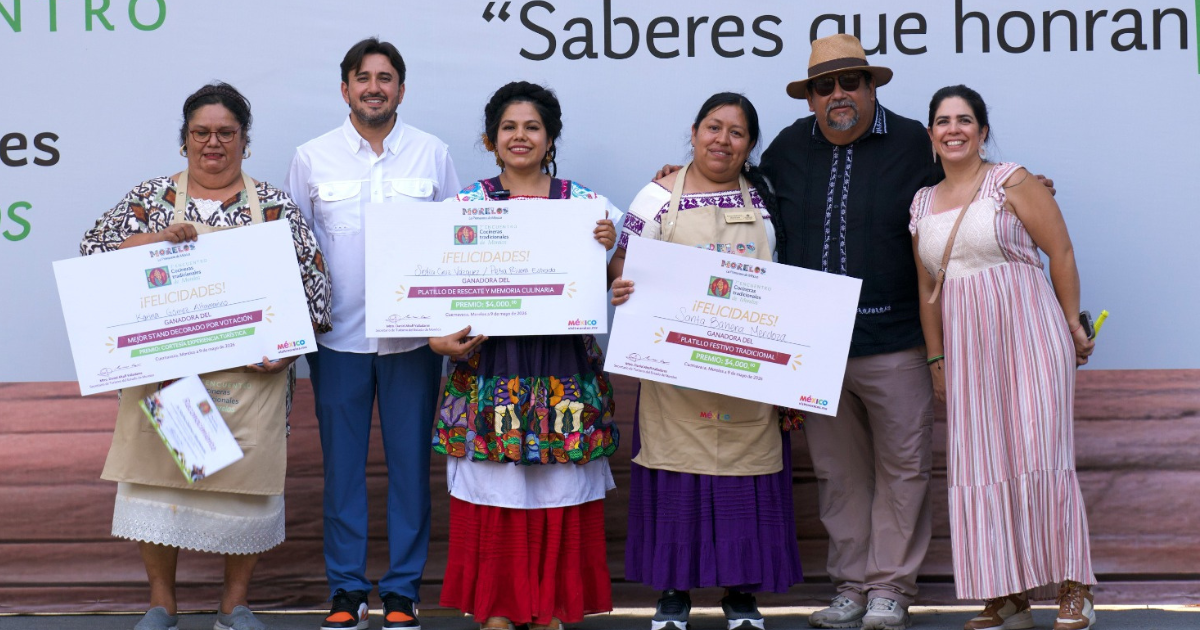 Morelos reconoce a cocineras tradicionales en su 7° encuentro