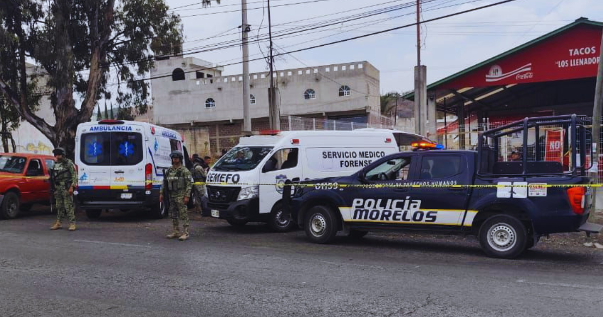 Matan a hombre mientras comía tacos en Atlatlahucan