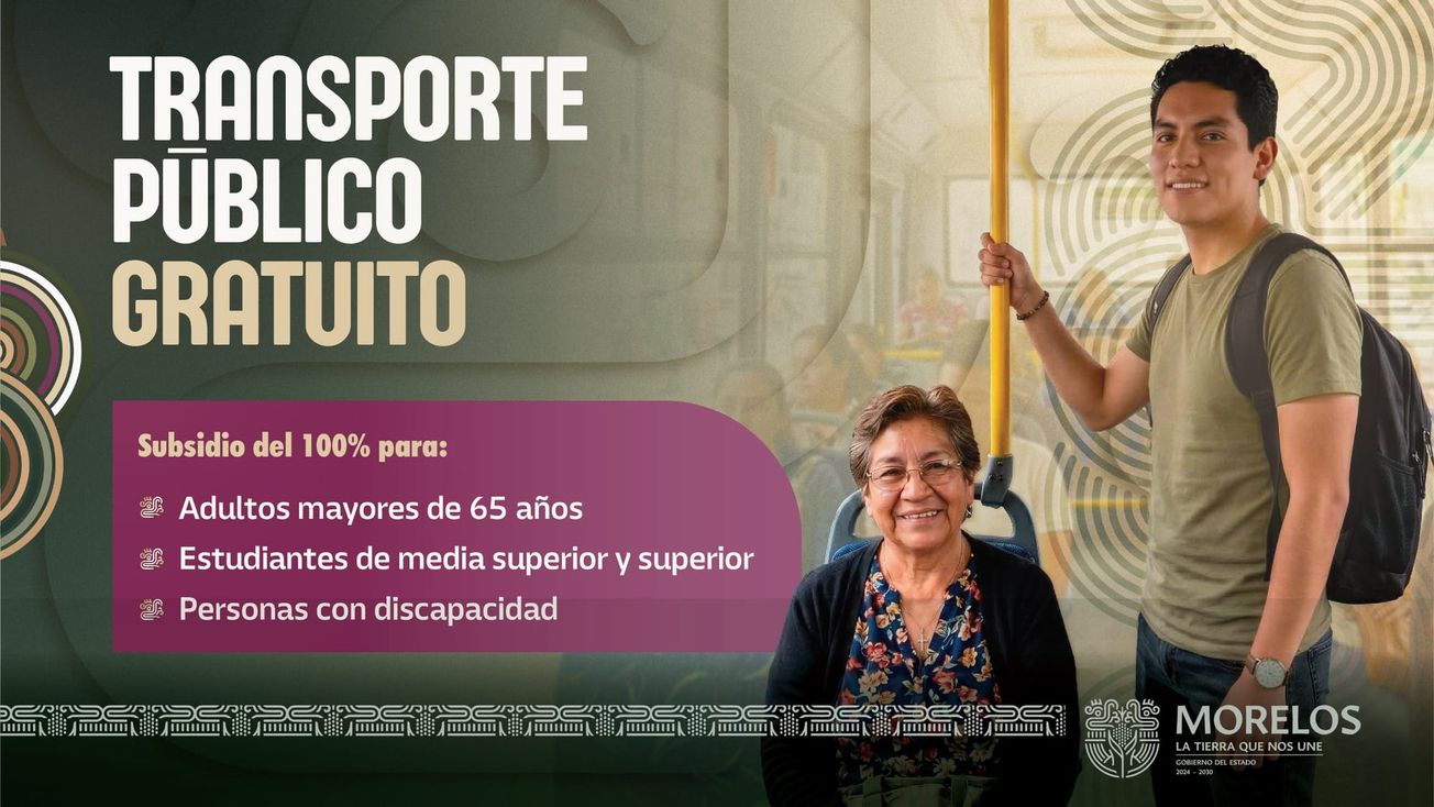 Todo lo que necesitas saber sobre el nuevo transporte gratuito en Morelos