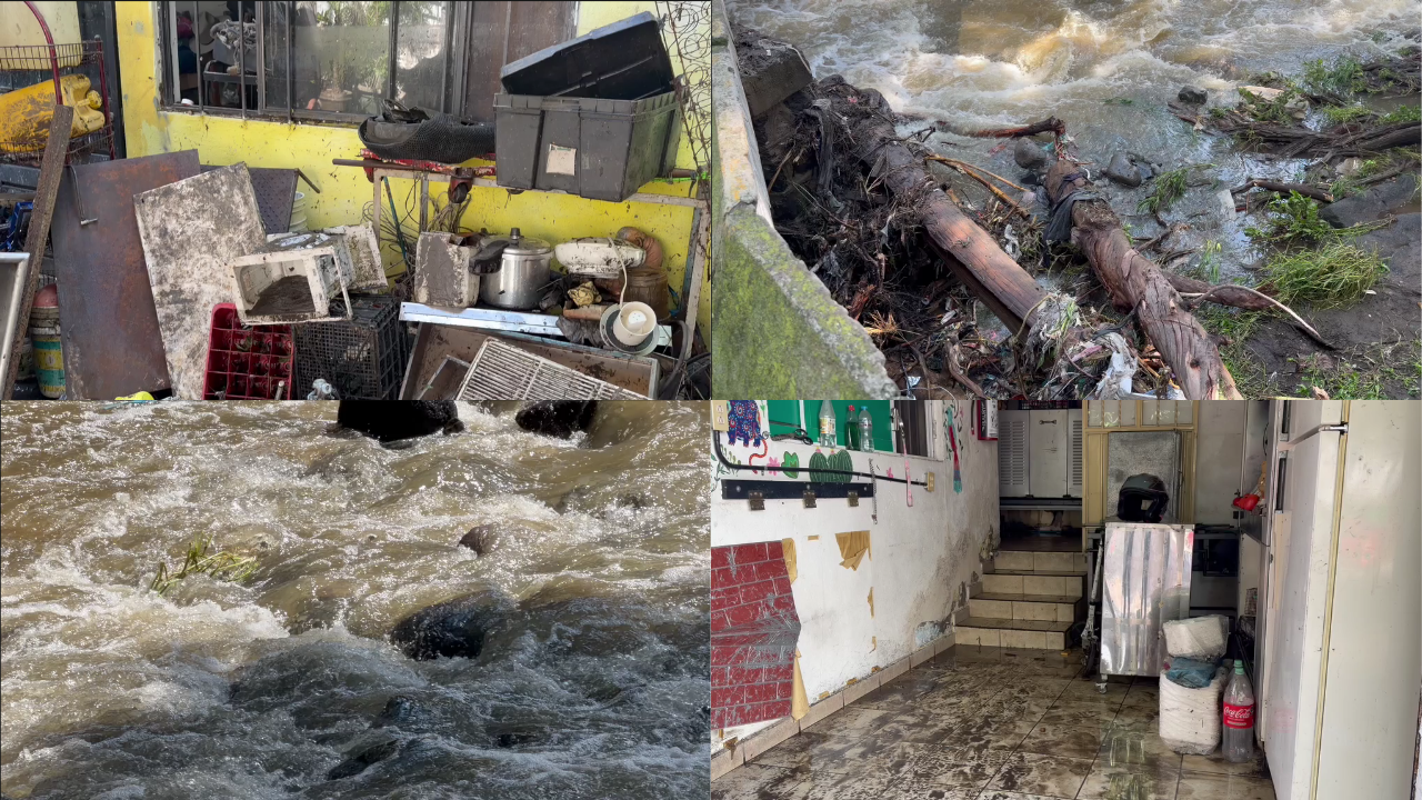 Al menos 30 inmuebles inundados tras desbordamiento del río Apatlaco