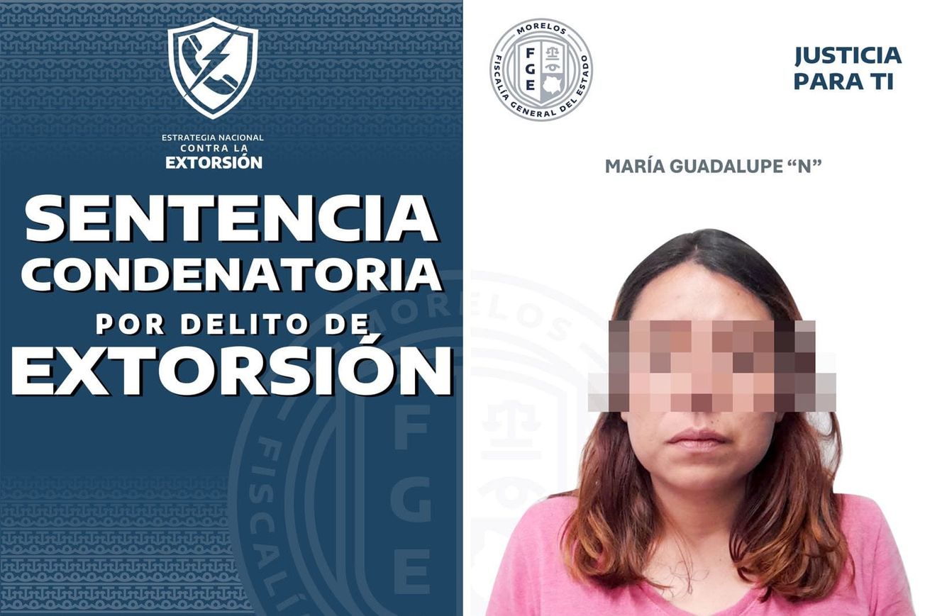 Mujer es sentenciada a 16 años de prisión por extorsión en Yecapixtla