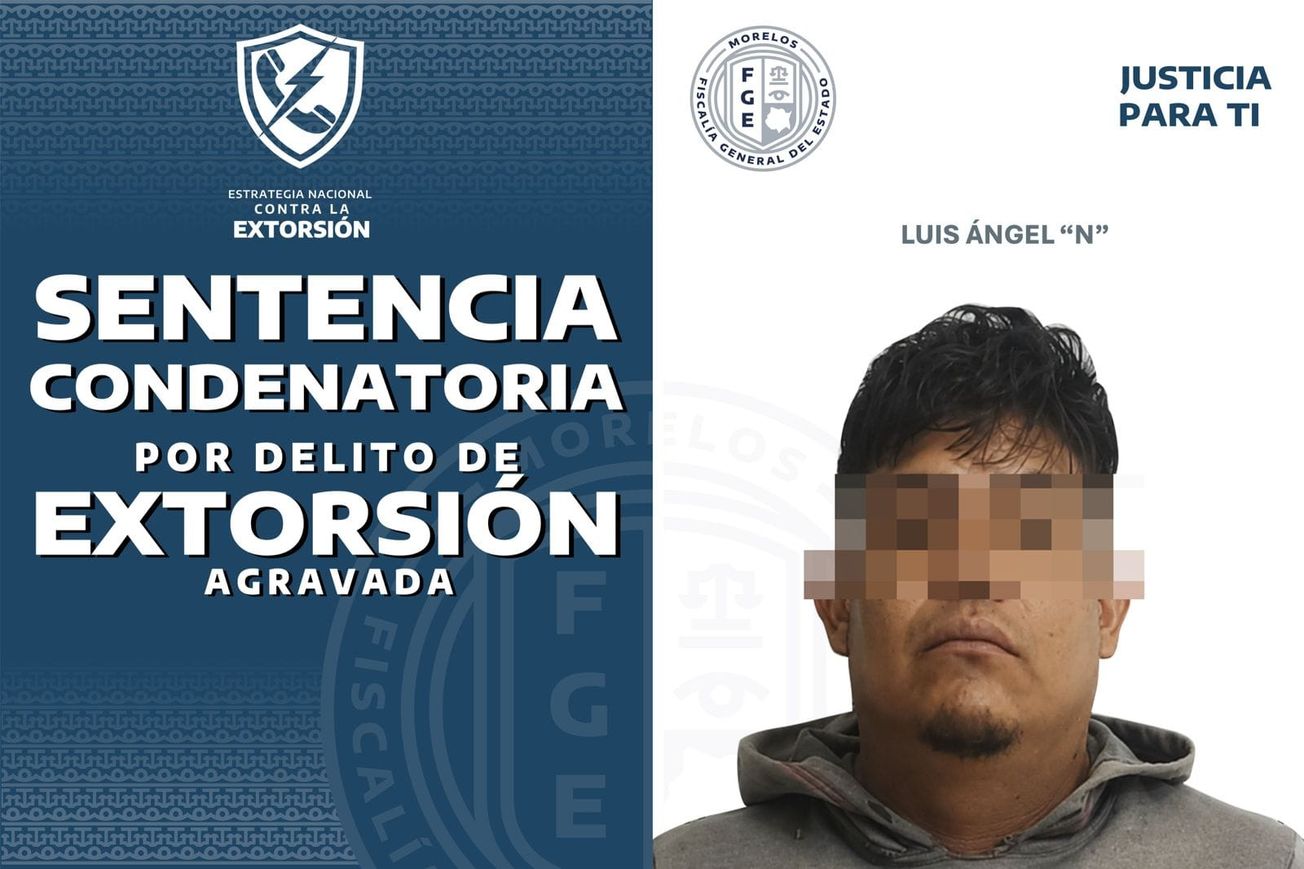 Hombre es sentenciado a más de 16 años de prisión por extorsión en Cuautla