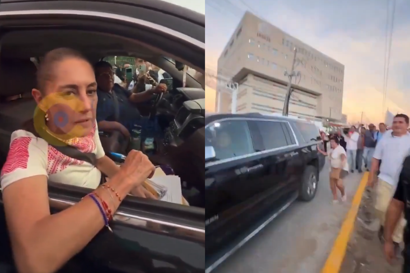 “Resuélveme y punto”: Sheinbaum detiene su camioneta para escuchar a una mujer