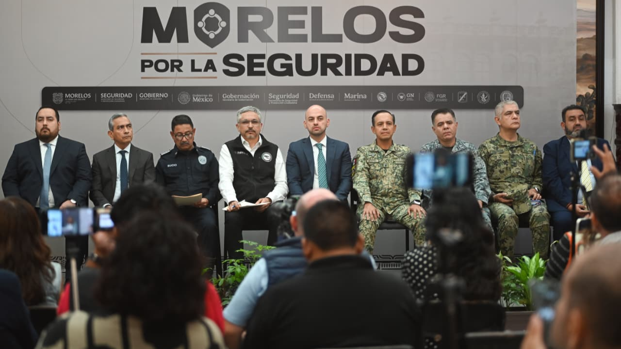 Reporta mesa de construcción de paz y seguridad reducción simultánea en delitos de alto impacto en Morelos