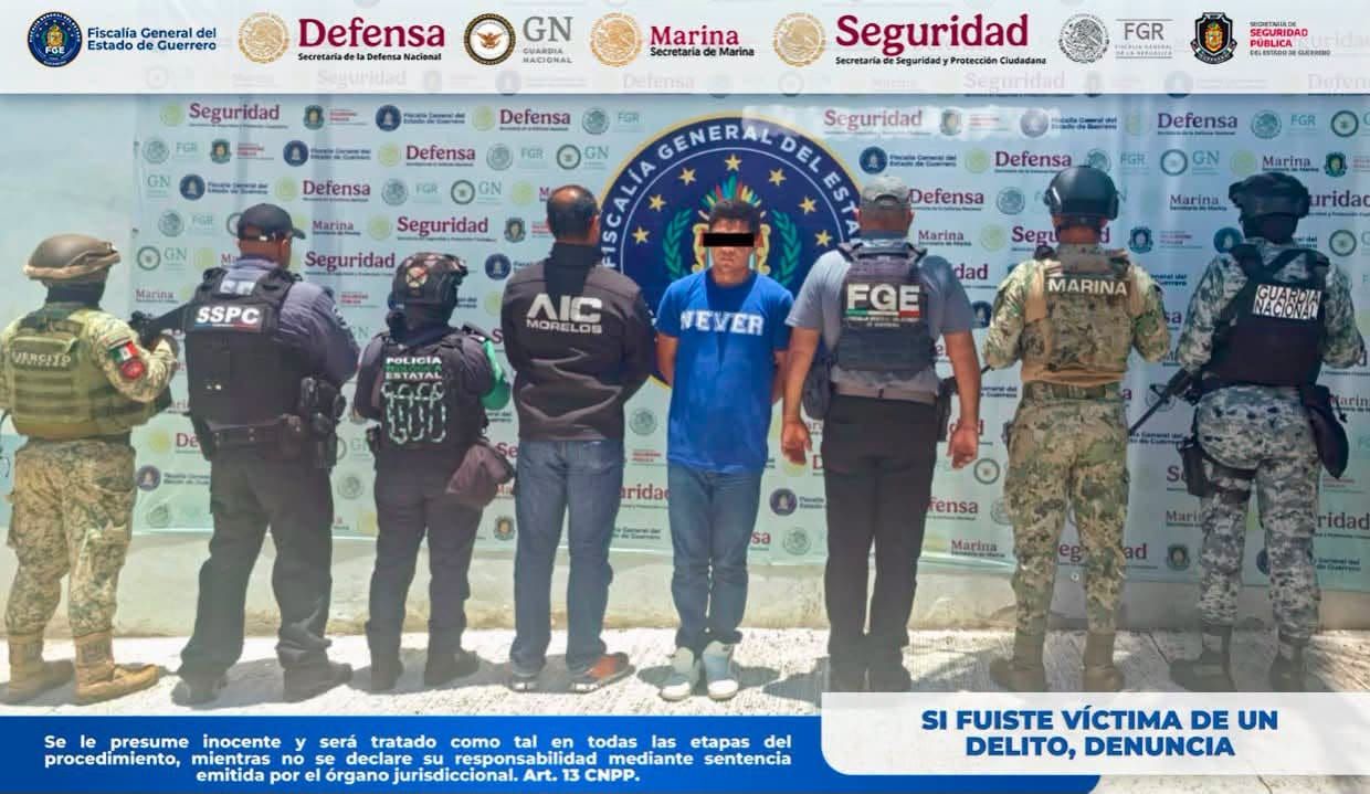 Detienen en Acapulco a hombre que participó en asesinato de pareja en Morelos