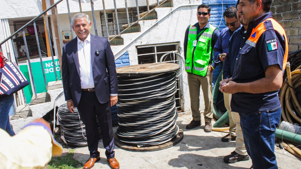 Cuernavaca recibe más de 500 metros de cable para recuperar la energía en pasillos afectados del ALM