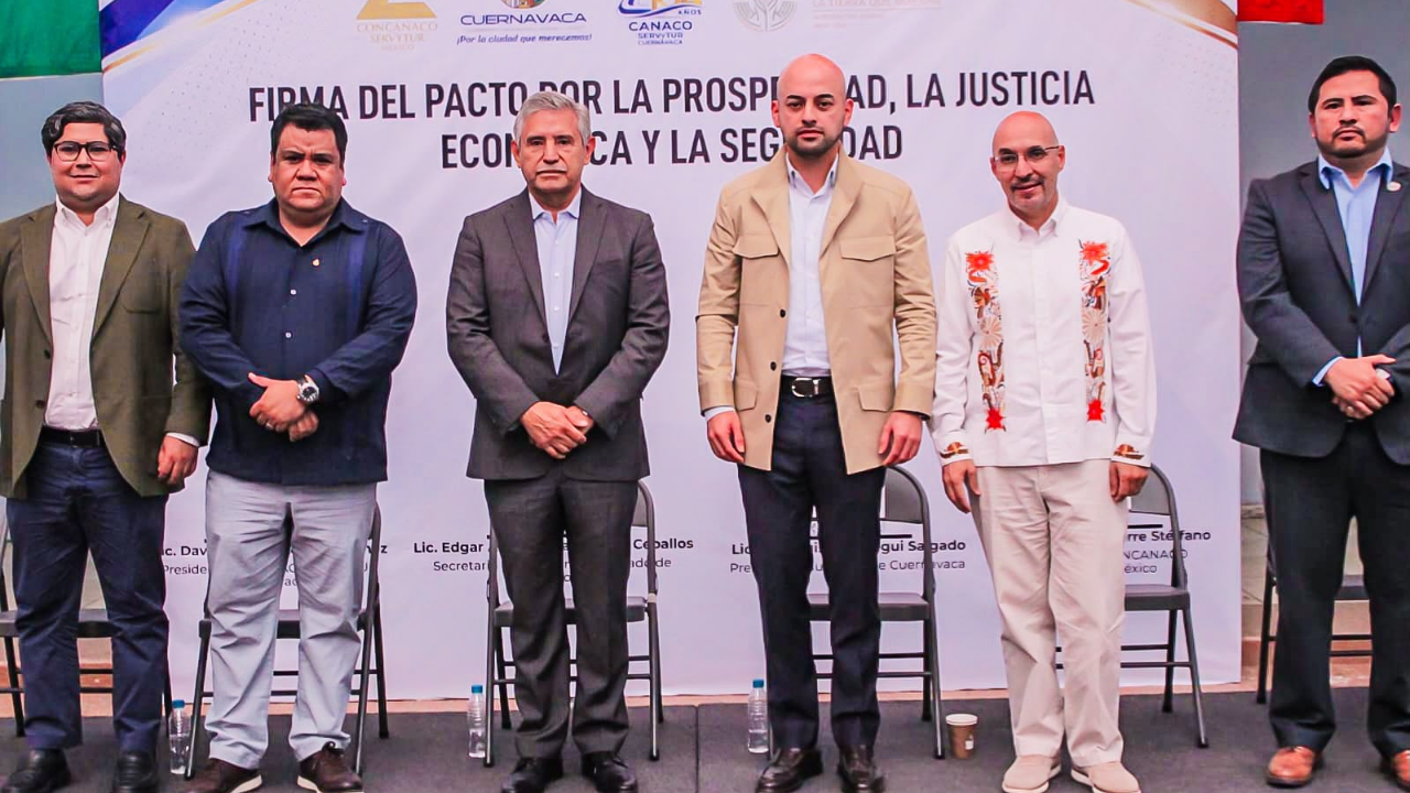 Cuernavaca se suma al pacto por la prosperidad, la justicia económica y la seguridad de CANACO-SERVYTUR
