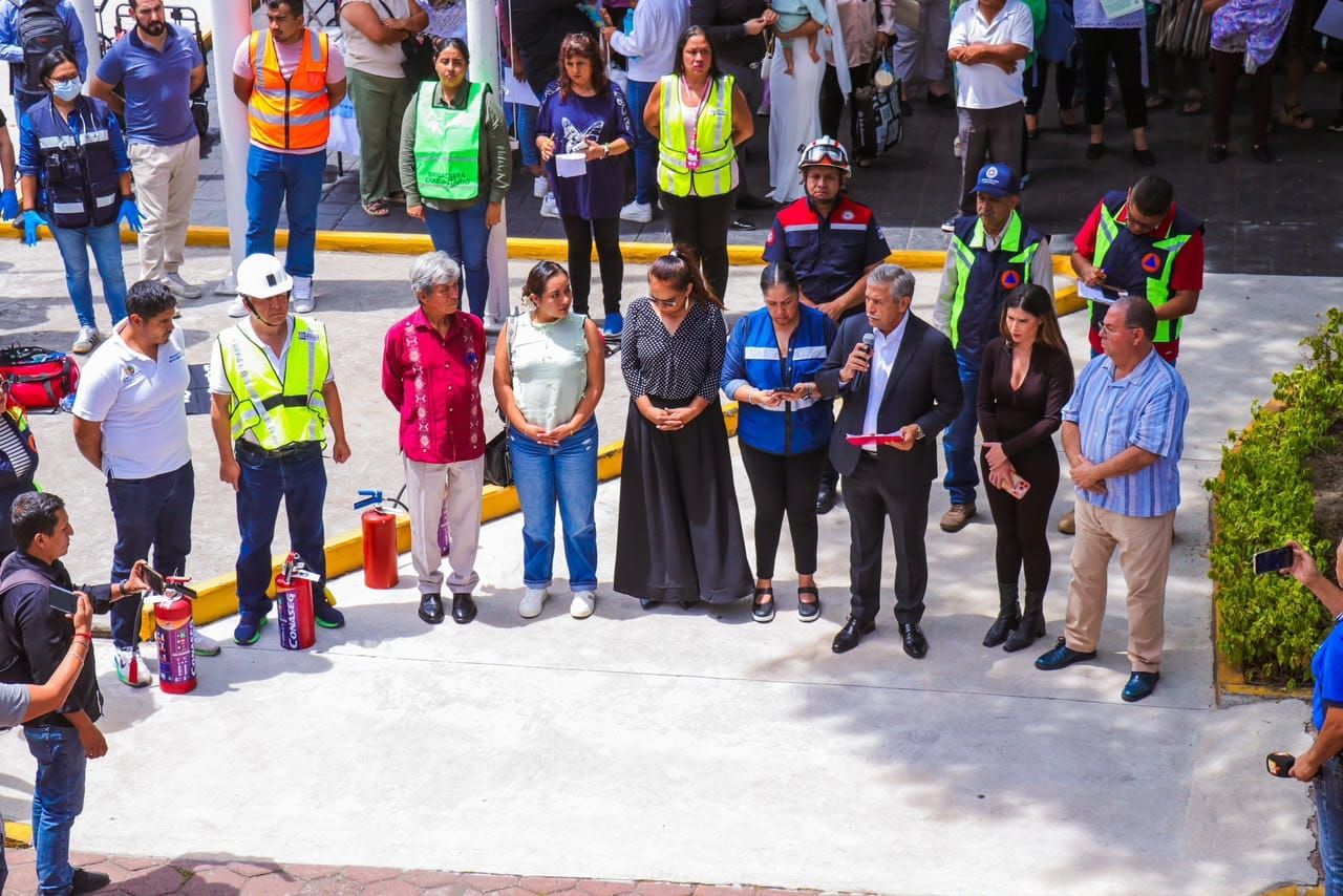 Ayuntamiento de Cuernavaca participa en el Segundo Simulacro Nacional 2026