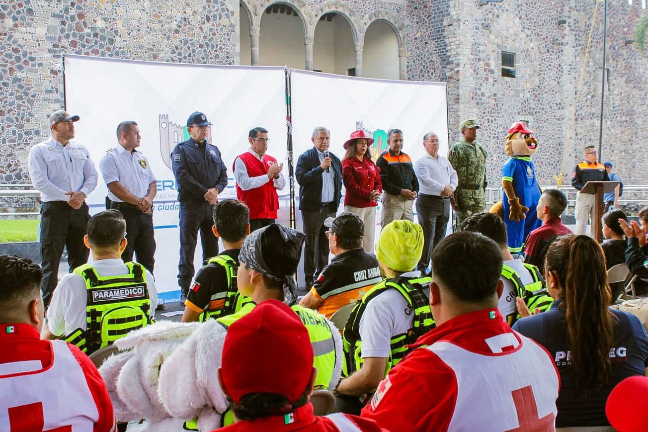 Urióstegui encabeza el arranque de la Semana Municipal de Protección Civil Cuernavaca 2026