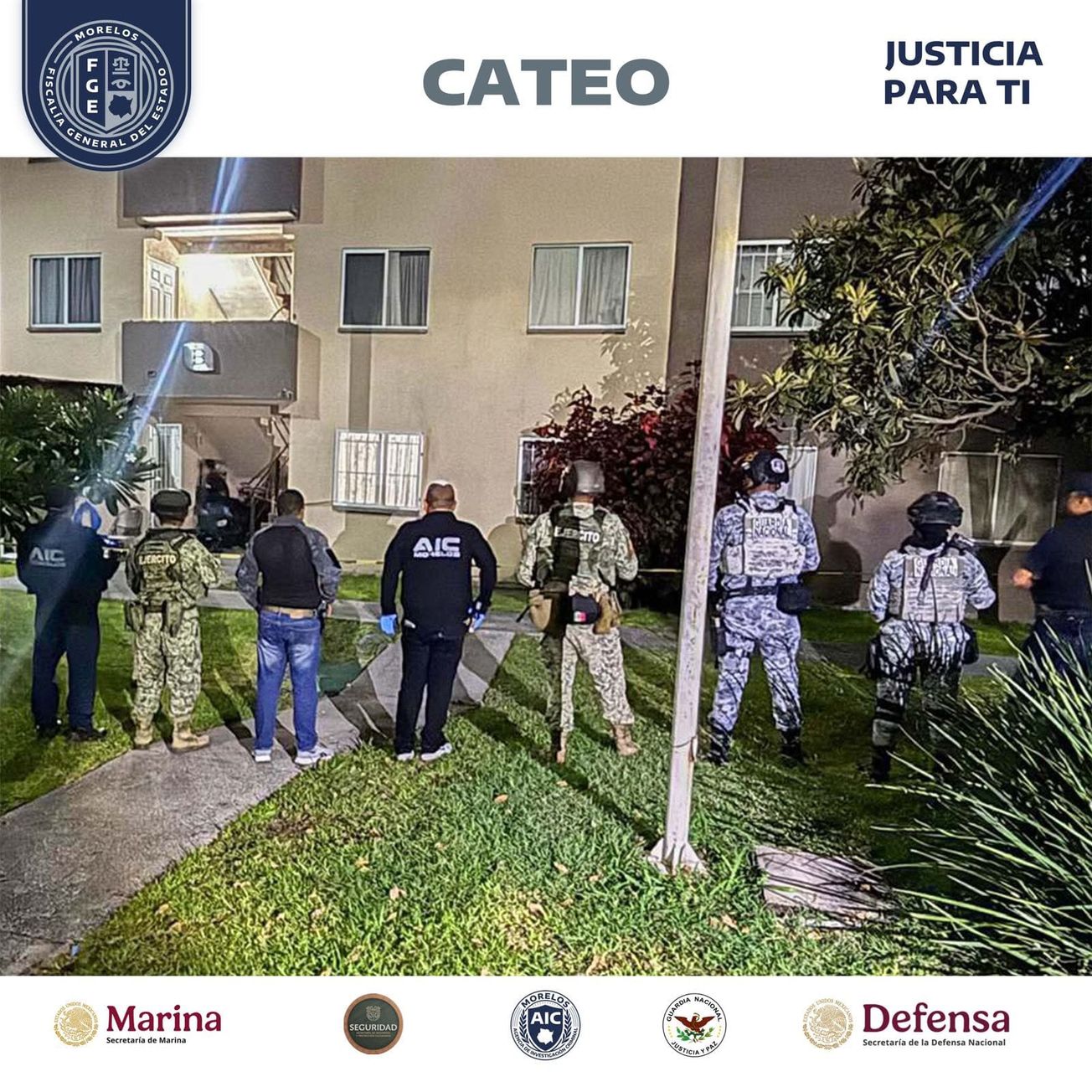 Catean domicilio ligado líder criminal
