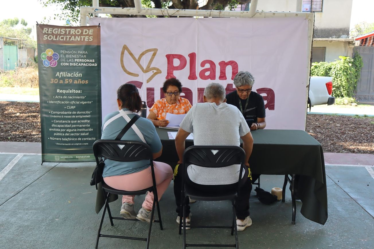 Plan Cuautla: realizan prerregistro para pensión por discapacidad