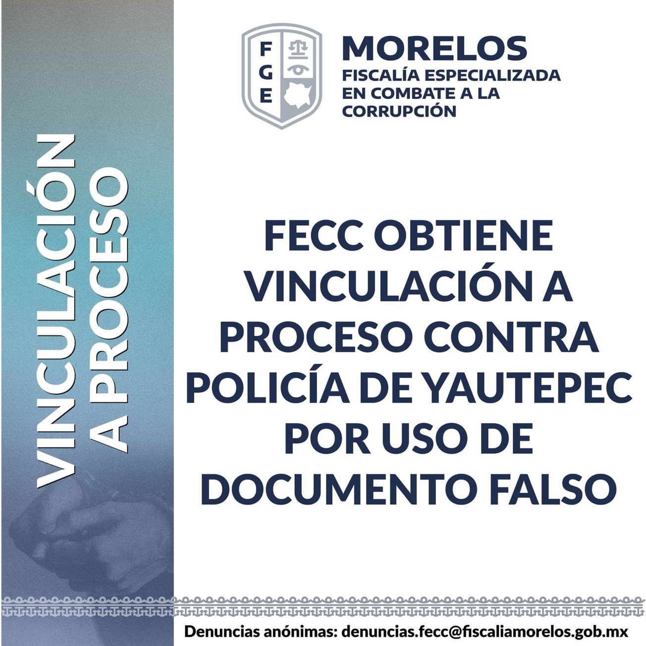 Policía es vinculada a proceso por uso de documentos falsos