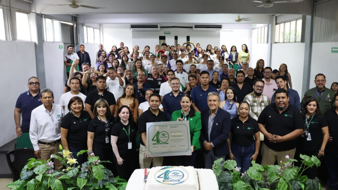 Cumple Conalep Cuernavaca 40 años formando profesionales