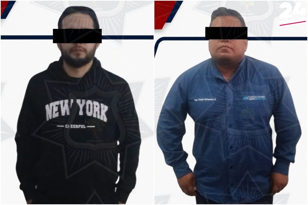 Detienen a dos hombres con vehículos con reporte de robo en Cuernavaca