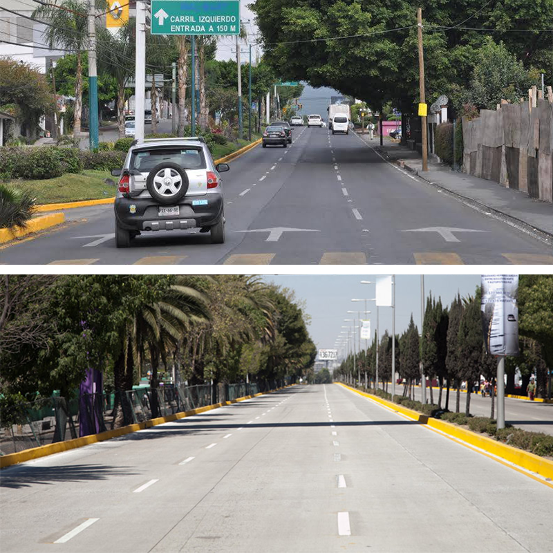 ¿Asfalto o concreto? ¿Son obras sólo para la foto?