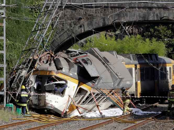 Se descarrila tren en España