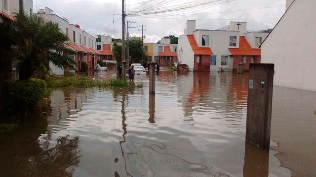 Fuertes inundaciones en Jojutla