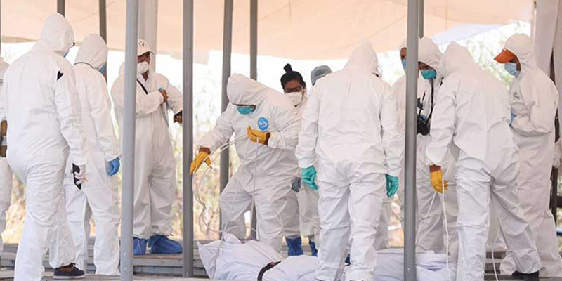 Sepultan cuerpos exhumados de la fosa de Jojutla
