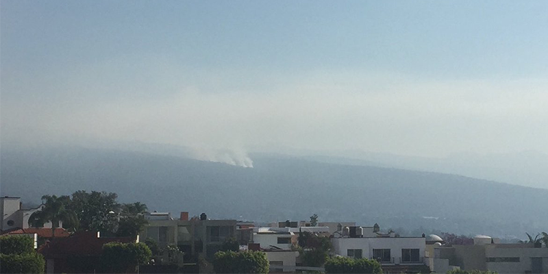 Se registra incendio en Chamilpa