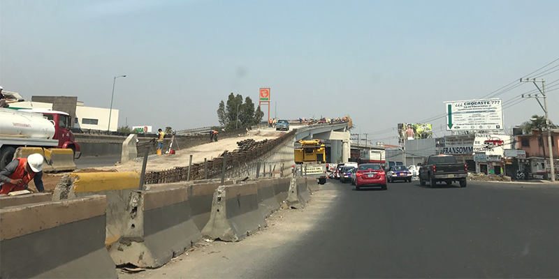 Registra un 95 por ciento avance del Puente Jacarandas