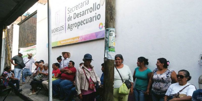 Retiran plantón en la SEDAGRO