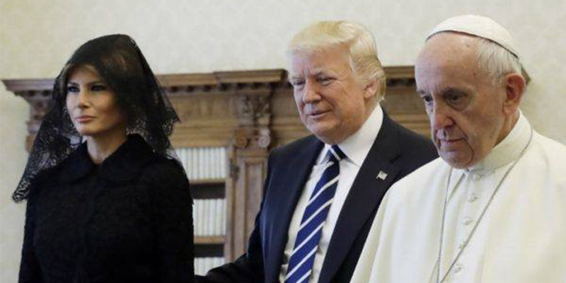 La incómoda expresión del Papa Francisco al conocer a Donald Trump