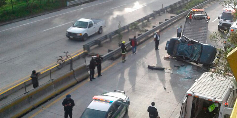 Se accidenta en la México – Puebla