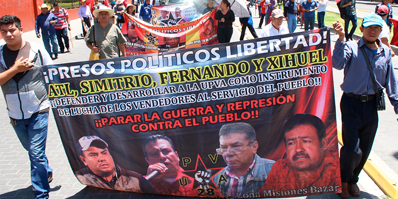 Denuncian activistas represión política por parte de Moreno Valle