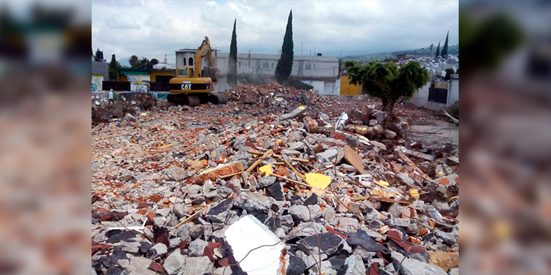Se niega Antorcha Campesina a la construcción del mercado de Totolapan