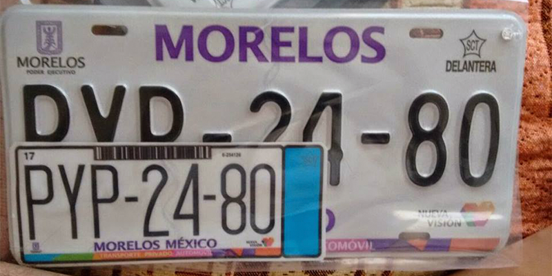 Sin servicio de emplacamiento en Morelos