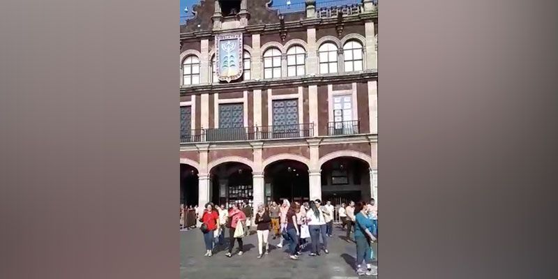 Desalojan Casa Morelos por sismo