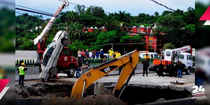 Habrá sanciones por socavón en Paso Exprés