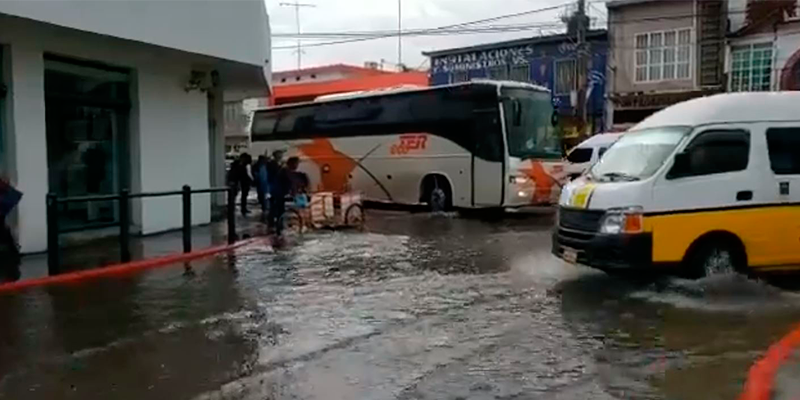 Se producen encharcamientos en Jojutla