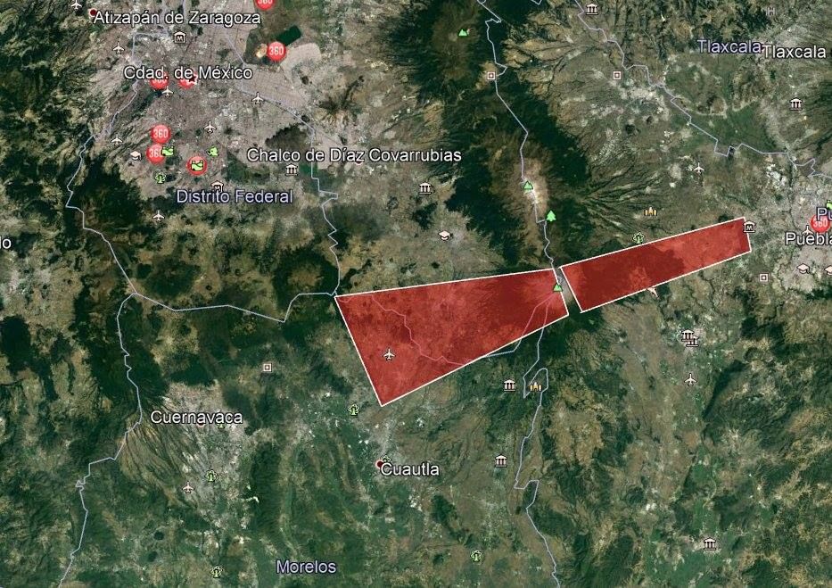 Caída de ceniza en Cuernavaca