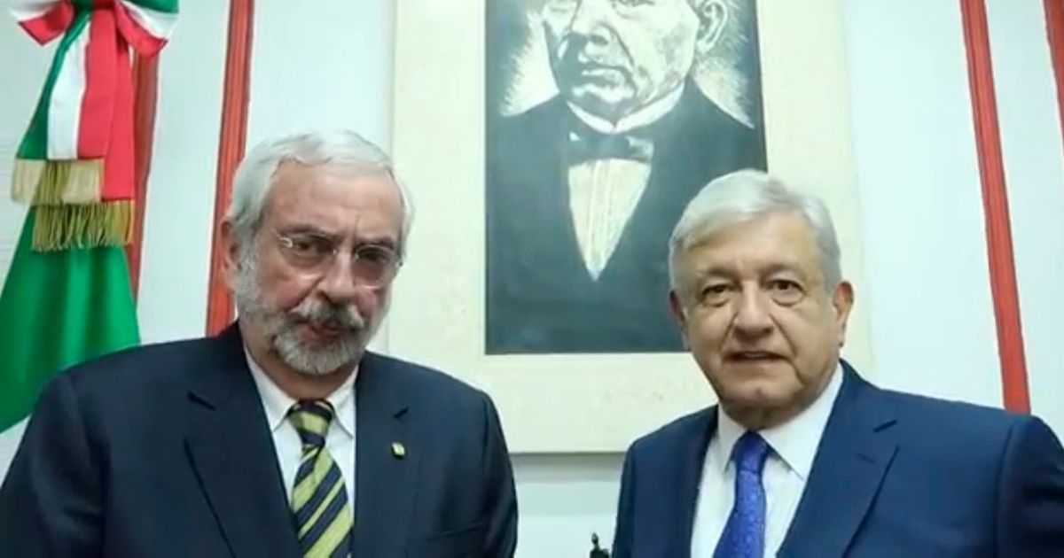 Se reúne AMLO con Rector de la UNAM